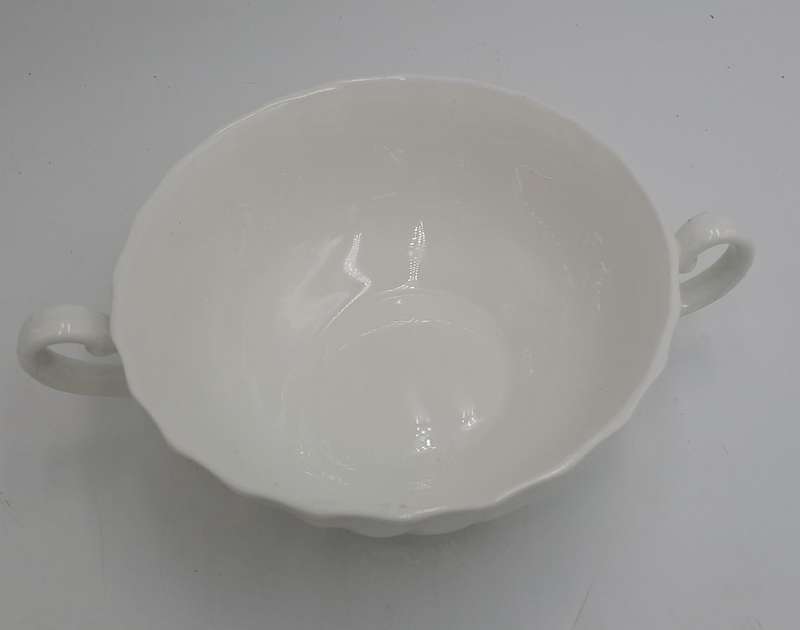 Vintage Aynsley White Swirl Design Soup Cup Bone China England (12 Available)