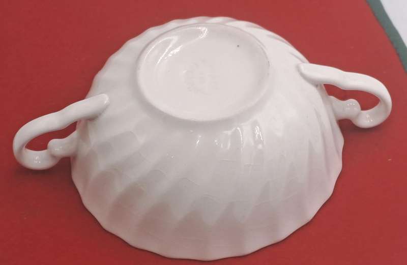 Vintage Aynsley White Swirl Design Soup Cup Bone China England (12 Available)