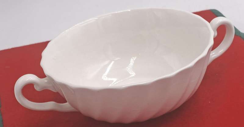 Vintage Aynsley White Swirl Design Soup Cup Bone China England (12 Available)