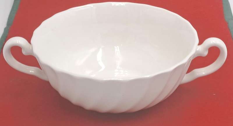 Vintage Aynsley White Swirl Design Soup Cup Bone China England (12 Available)