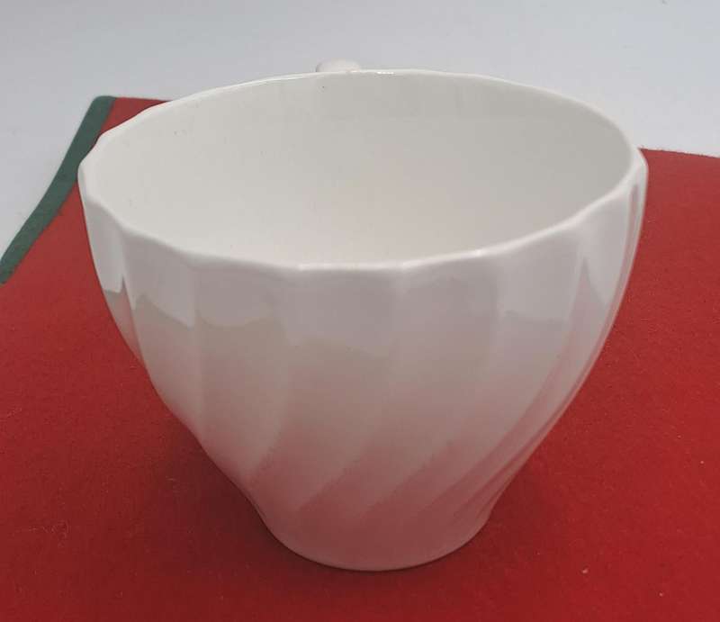 Vintage Aynsley White Swirl Design Tea Cup Bone China England (12 Available)