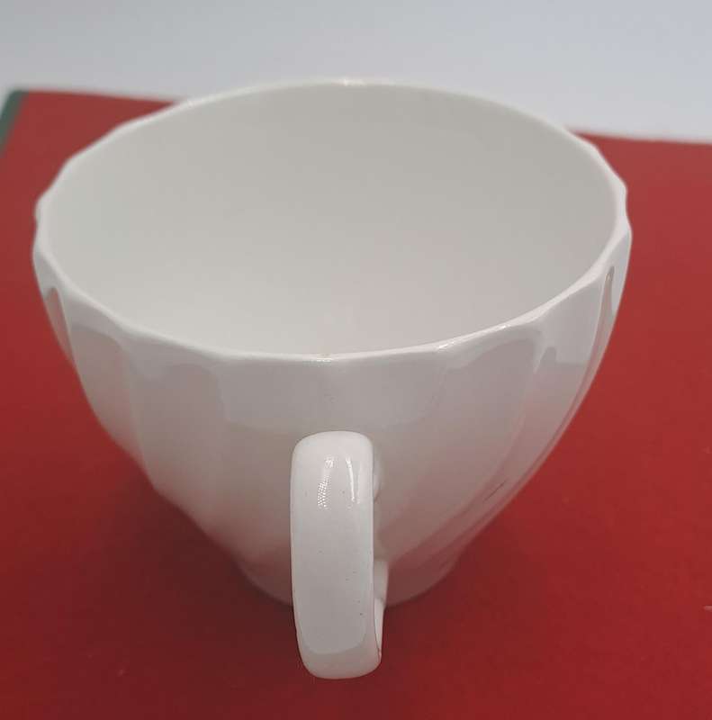 Vintage Aynsley White Swirl Design Tea Cup Bone China England (12 Available)