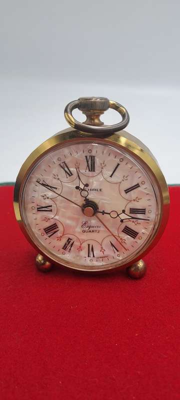 Vintage Wehrle Esquire Quartz alarm Clock -Germany -NOT WORKING