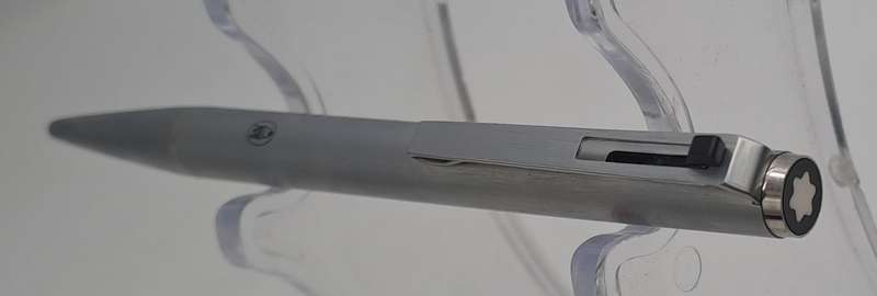 Vintage 1977 MONT BLANC BALLPIX N° 7825 BALLPOINT PEN-GERMANY, STEEL