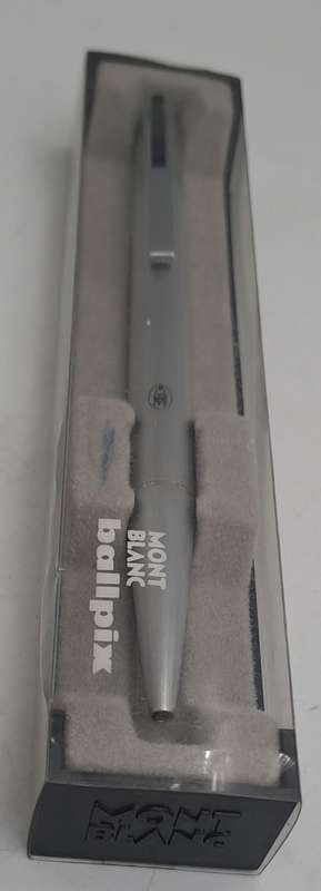 Vintage 1977 MONT BLANC BALLPIX N° 7825 BALLPOINT PEN-GERMANY, STEEL