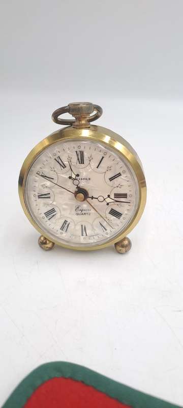 Vintage Wehrle Esquire Quartz alarm Clock -Germany -NOT WORKING