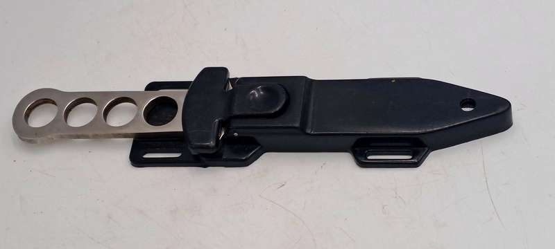 Snake Eye Tactical Stainless Steel Dive Knife with Plastic Sheath-Made in Taiwan