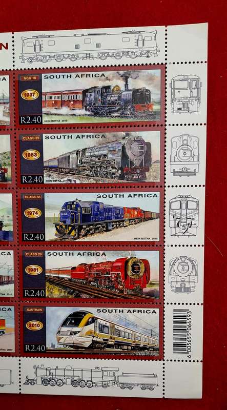 South Africa Stamps - RSA 2010 Railways Trains