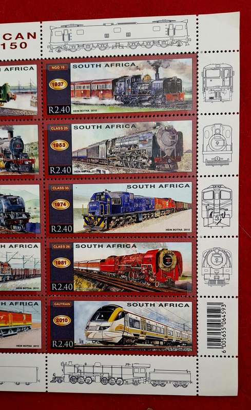 South Africa Stamps - RSA 2010 Railways Trains