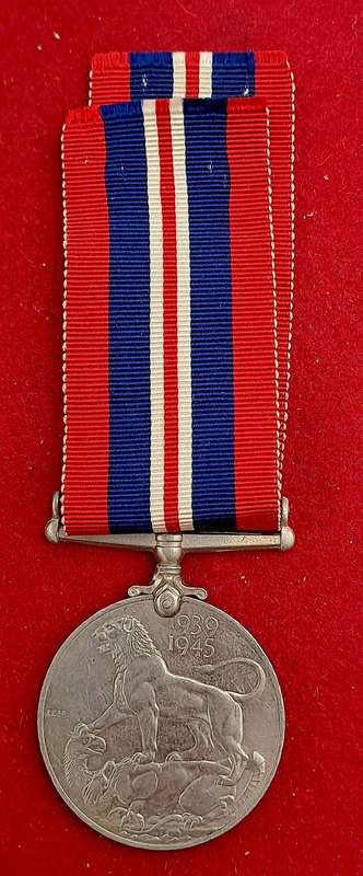 WW2 -1939-45 MEDAL Full Size with Ribbon  -Unnamed