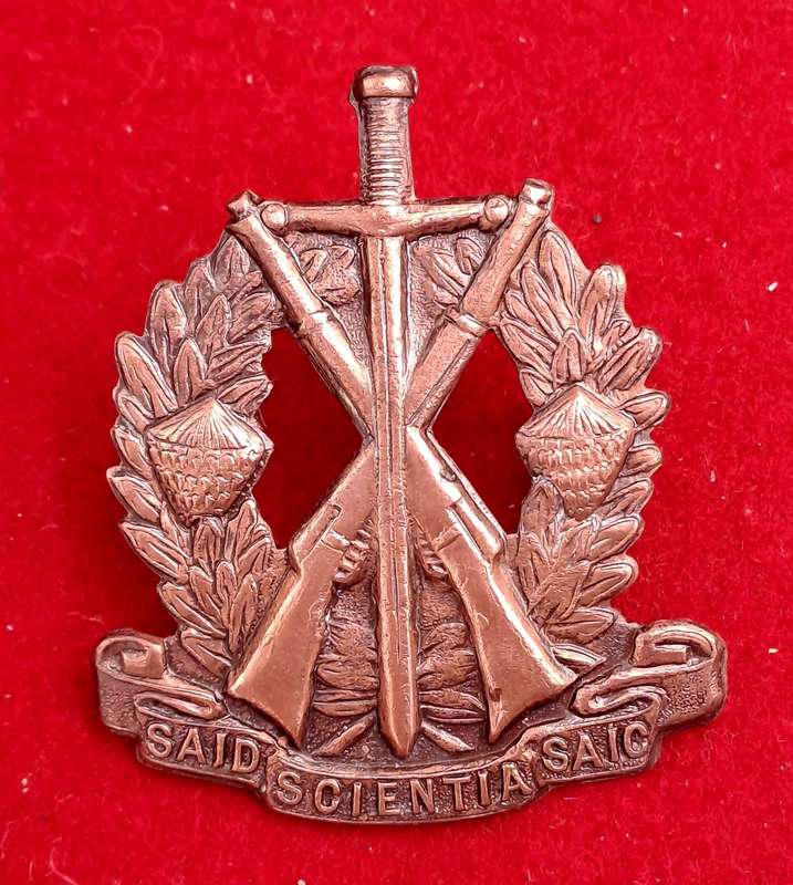 WW2 - SOUTH AFRICA - WWII - S.A. Instructional CORPS CAP BADGE 33mm x 46mm