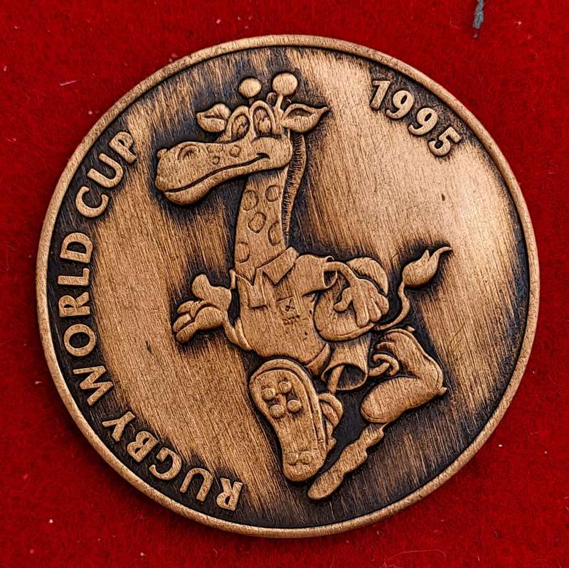 RSA 1995 Rugby World Cup: Ruggles Tossing Coin
