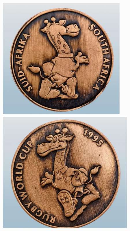 RSA 1995 Rugby World Cup: Ruggles Tossing Coin