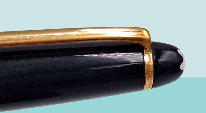 Pre-Owned Montblanc Meisterstück Gold-Coated Ballpoint Pen-SN GG1972999 -Ink is Dry -No Box