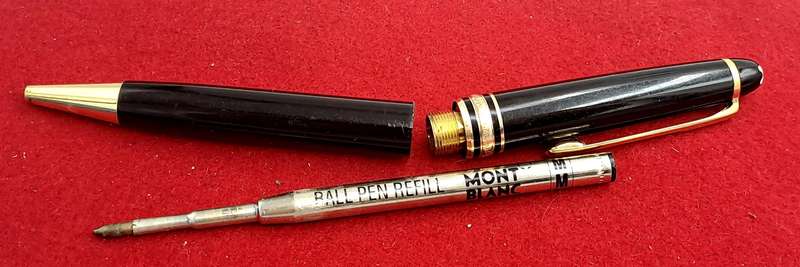 Pre-Owned Montblanc Meisterstück Gold-Coated Ballpoint Pen-SN GG1972999 -Ink is Dry -No Box