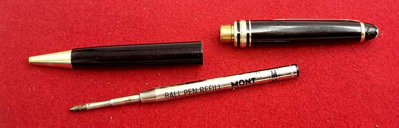 Pre-Owned Montblanc Meisterstück Gold-Coated Ballpoint Pen-SN GG1972999 -Ink is Dry -No Box