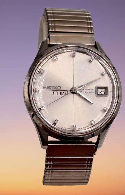 Vintage 1960's Seiko Sea Lion Self-Winding Diashock Watch working-26 Jewels
