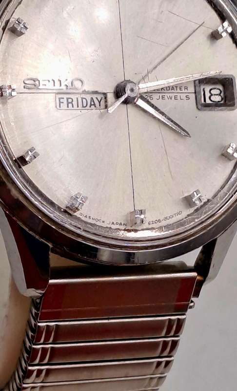 Vintage 1960's Seiko Sea Lion Self-Winding Diashock Watch working-26 Jewels