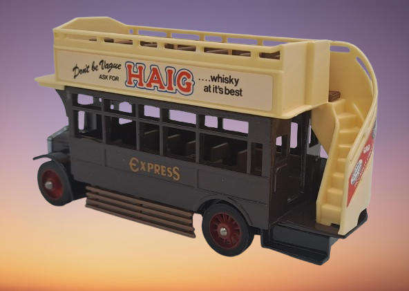 Matchbox Yesteryear Haig Whisky Bus 1922 AEC Omnibus Y-23 Diecast BOXED