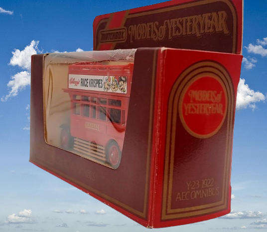Matchbox Models of Yesteryear Y-230- 1922 AEC Omnibus 'Kelloggs' -Boxed