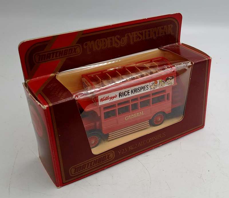 Matchbox Models of Yesteryear Y-230- 1922 AEC Omnibus 'Kelloggs' -Boxed