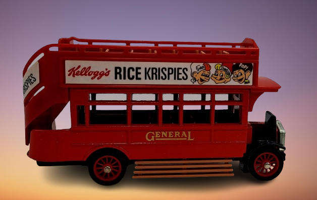 Matchbox Models of Yesteryear Y-230- 1922 AEC Omnibus 'Kelloggs' -Boxed