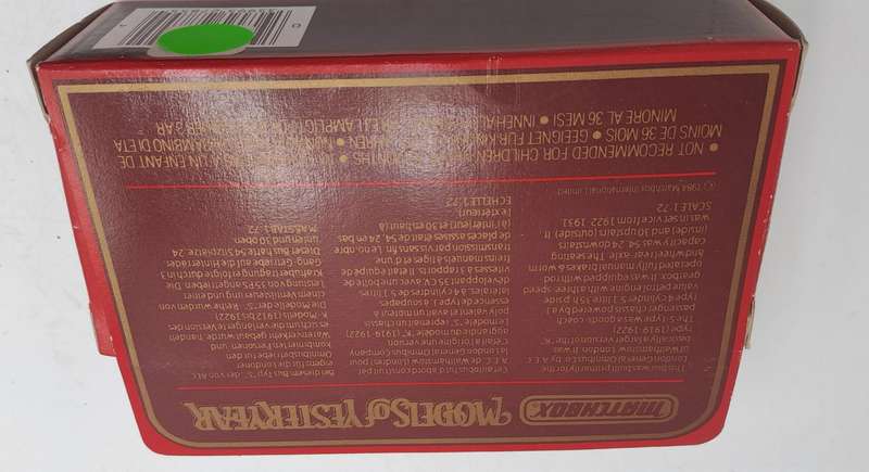 Matchbox Models of Yesteryear Y-230- 1922 AEC Omnibus 'Kelloggs' -Boxed