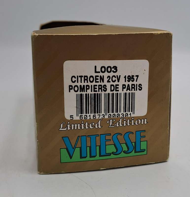 Die Cast Vitesse - Citroen 2CV 1957 / Pompiers De Paris 1/43 (Limited Edition No 649 of 5000)