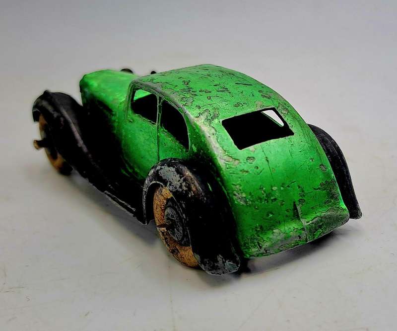 Rare Pre-War Vintage Dinky Toys 36d Rover Streamline Saloon Made in England MECCANO Ltd-No Box