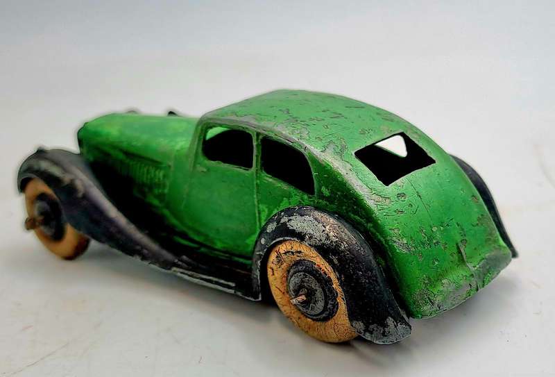 Rare Pre-War Vintage Dinky Toys 36d Rover Streamline Saloon Made in England MECCANO Ltd-No Box