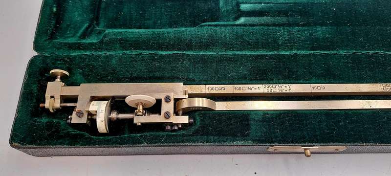 Àntique Planimeter Made in Switzerland in Hard Case