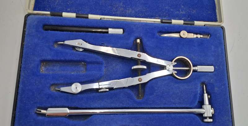 Vintage DRAFTEX 200A Drafting Set made in West Germany in Case -Precision Tools