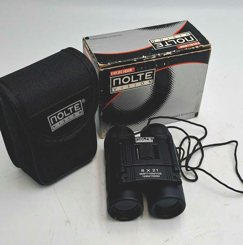 Nolte Precision Binoculars 8 x 21 383ft/1000yds 128M/1000m (Pocket size) Boxed with bag