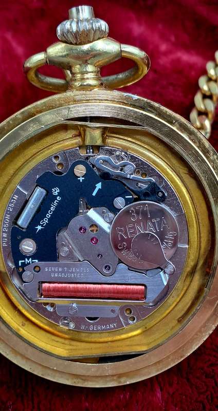 Vintage Swiss Made Gold Tone BULER Pocket Mechanical watch -Working