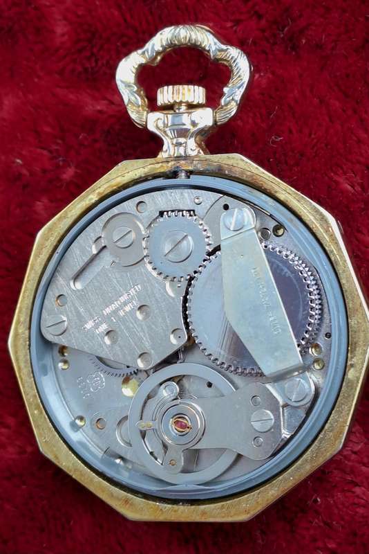 Vintage Swiss Made Gold Tone BULER Pocket Mechanical watch -Working