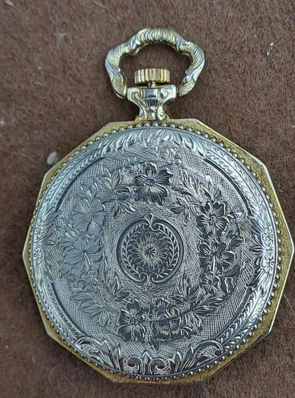 Vintage Swiss Made Gold Tone BULER Pocket Mechanical watch -Working