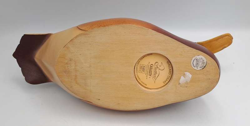 Knysna Feathers Gallery -Limited Edition No 529 of 2000 MALLARD DRAKE Hand Crafted and Painted