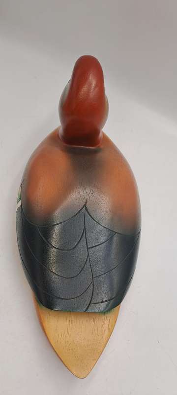 Knysna Feathers Gallery -Limited Edition No 1308 of 2000 GREENWINGED TEAL Hand Crafted and Painted
