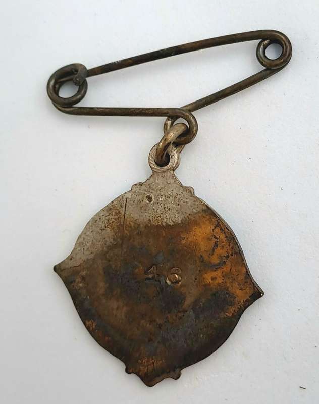 Vintage 1935 Johannesburg Pony& Galloway CLUB No 46 Badge -Brass & Enamel