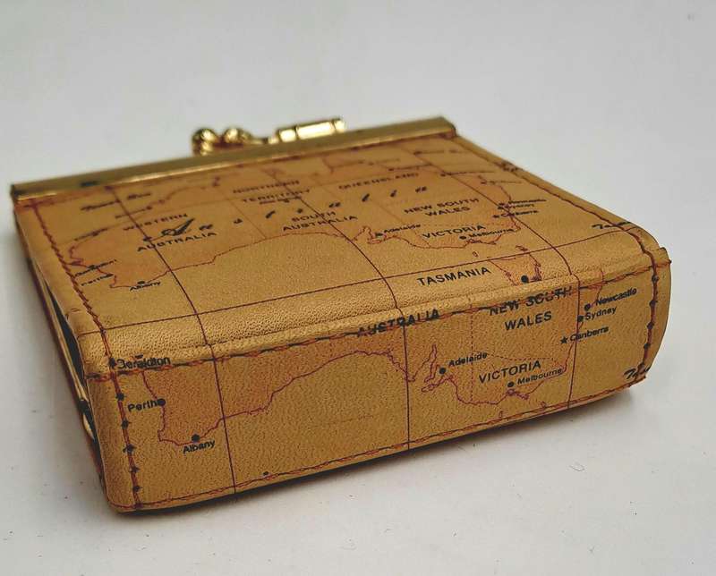 Australia Map Coin Purse  Genuine Leather-Unused