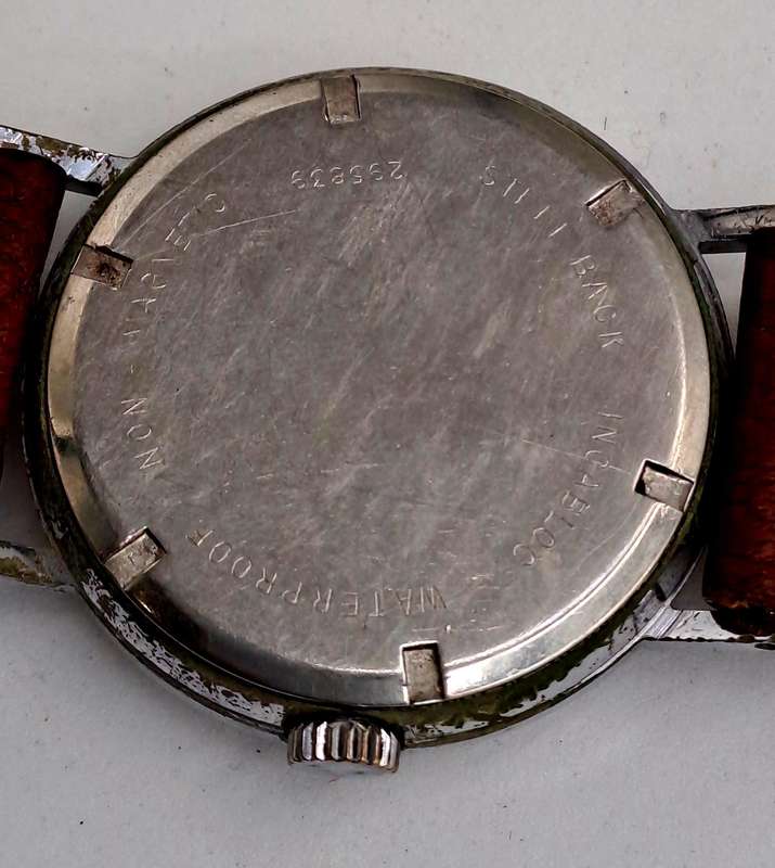 Vintage Men's Swiss Rotary Calender Incabloc 21 Jewels watch sn.295839-WORKING