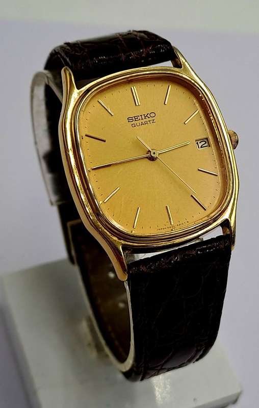 Pre-Owned Gold Tone Seiko Quartz watch -Working