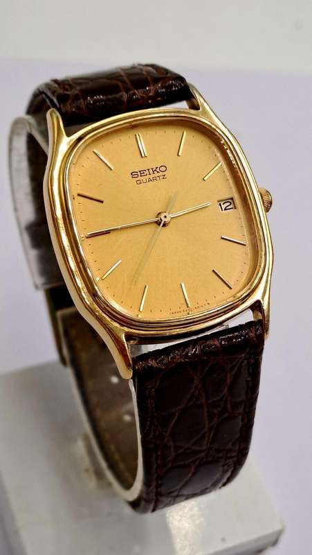 Pre-Owned Gold Tone Seiko Quartz watch -Working