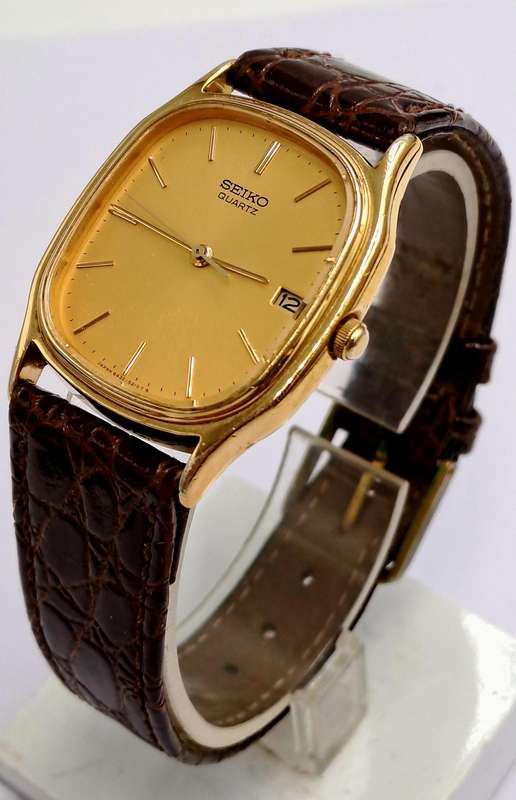 Pre-Owned Gold Tone Seiko Quartz watch -Working
