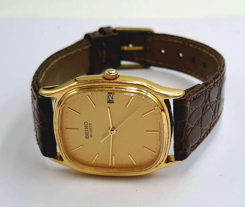 Pre-Owned Gold Tone Seiko Quartz watch -Working