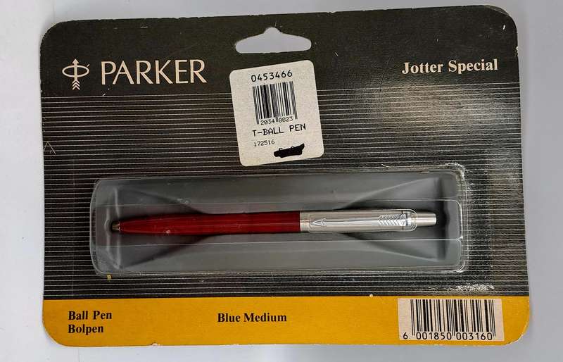 Old Stock Parker T-Ball Jotter special Ball Pen Medium Blue still in Packaging