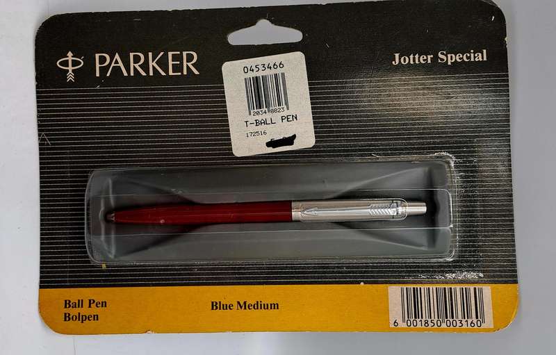 Old Stock Parker T-Ball Jotter special Ball Pen Medium Blue still in Packaging