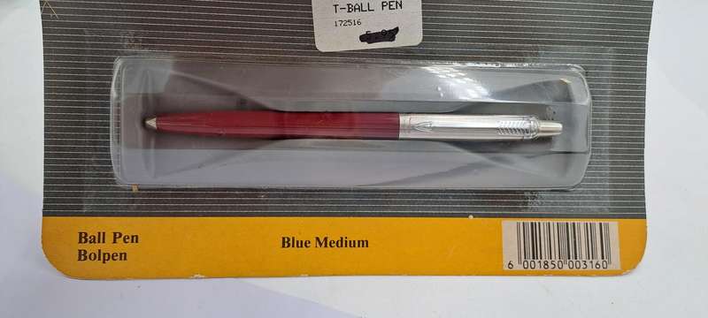 Old Stock Parker T-Ball Jotter special Ball Pen Medium Blue still in Packaging