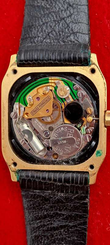 Vintage Swiss Made Gold Plated Girard Perregaux Quartz watch 4086 -MOVEMENT FAULTY