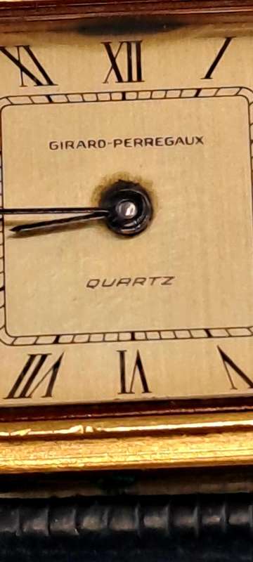 Vintage Swiss Made Gold Plated Girard Perregaux Quartz watch 4086 -MOVEMENT FAULTY